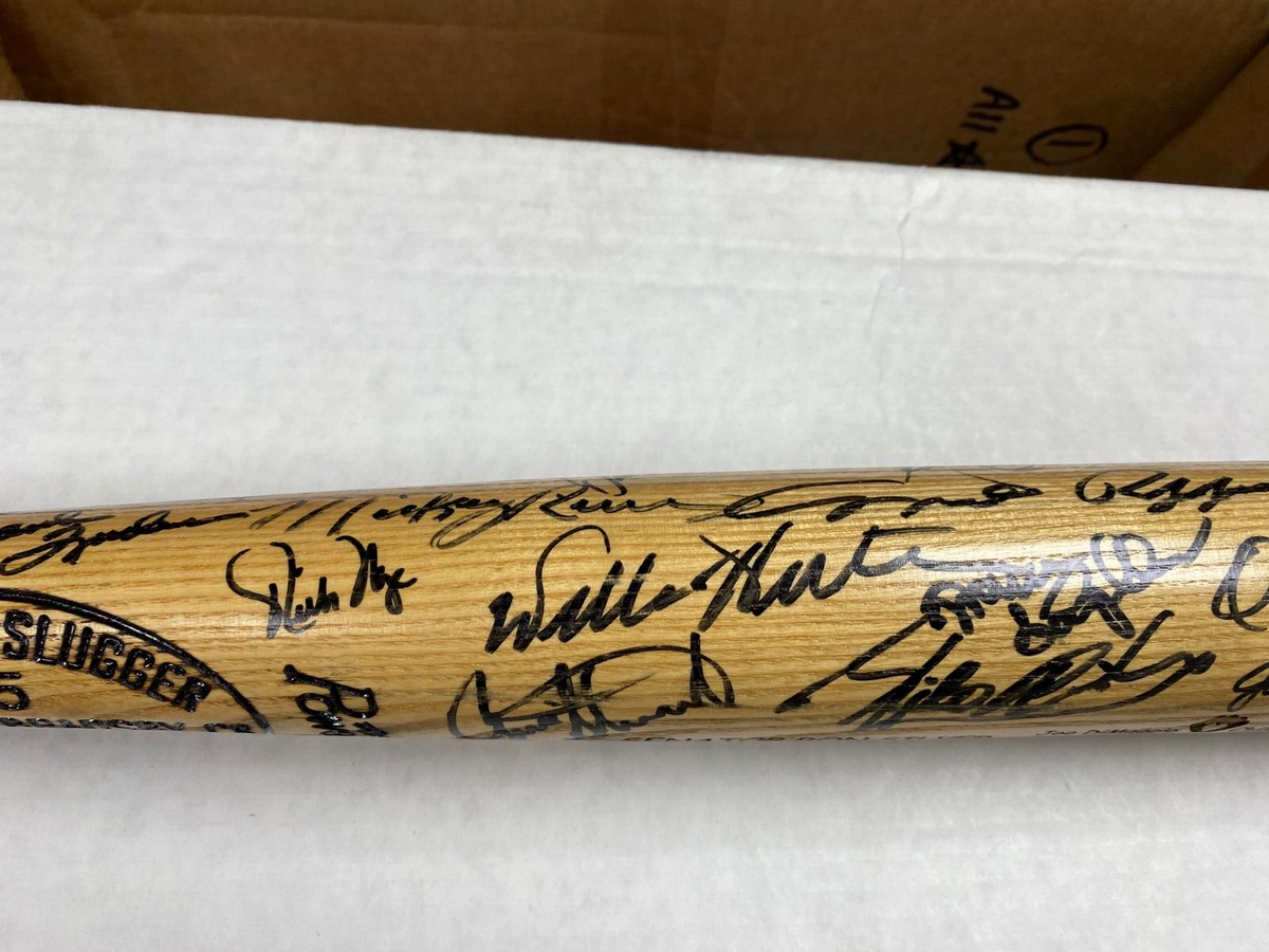 MLB LEGENDS SIGNED JOE DIMAGGIO CHILDRENS HOSPITAL BAT W/COA BROOKS ROBINSON + A