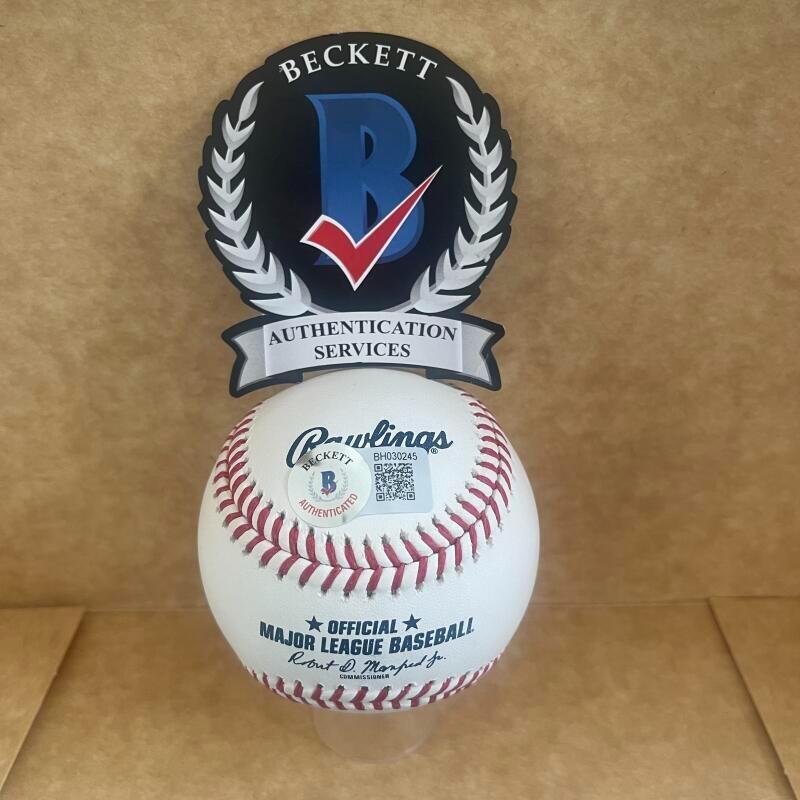 CAMERON MAYBIN MARLINS/BRAVES SIGNED AUTO M.L. BASEBALL BAS AUTHENTICATED