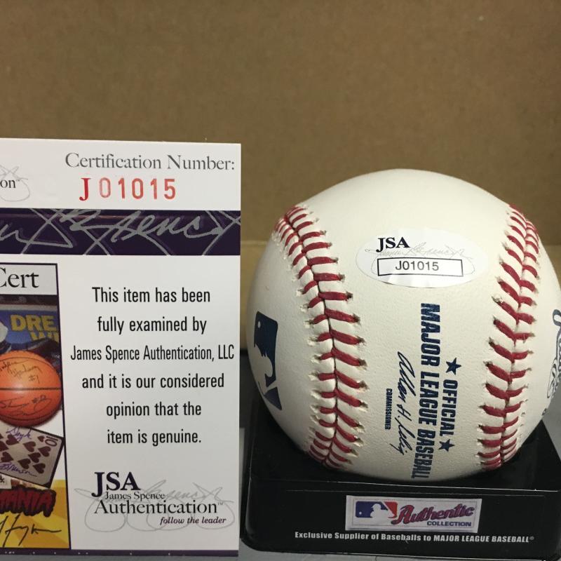 SHELBY MILLER ARIZONA DIAMONDBACKS M.L. SIGNED BASEBALL JSA J01015