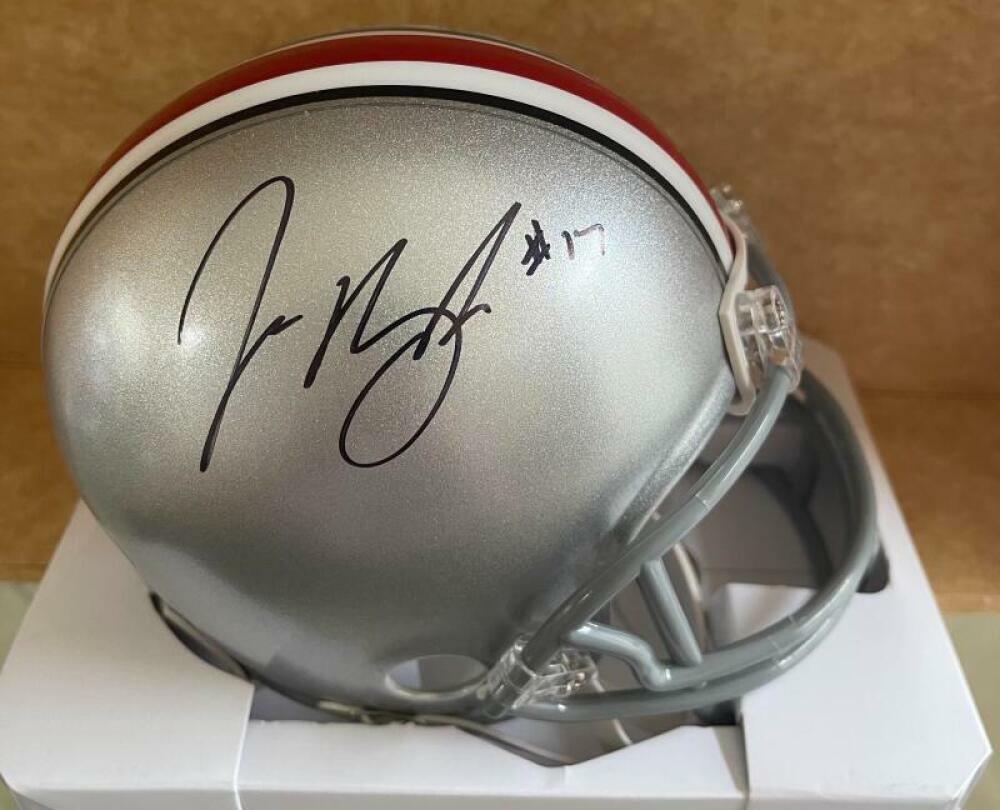 JEROME BAKER OHIO STATE BUCKEYES SIGNED AUTOGRAPHED MINI HELMET PSA
