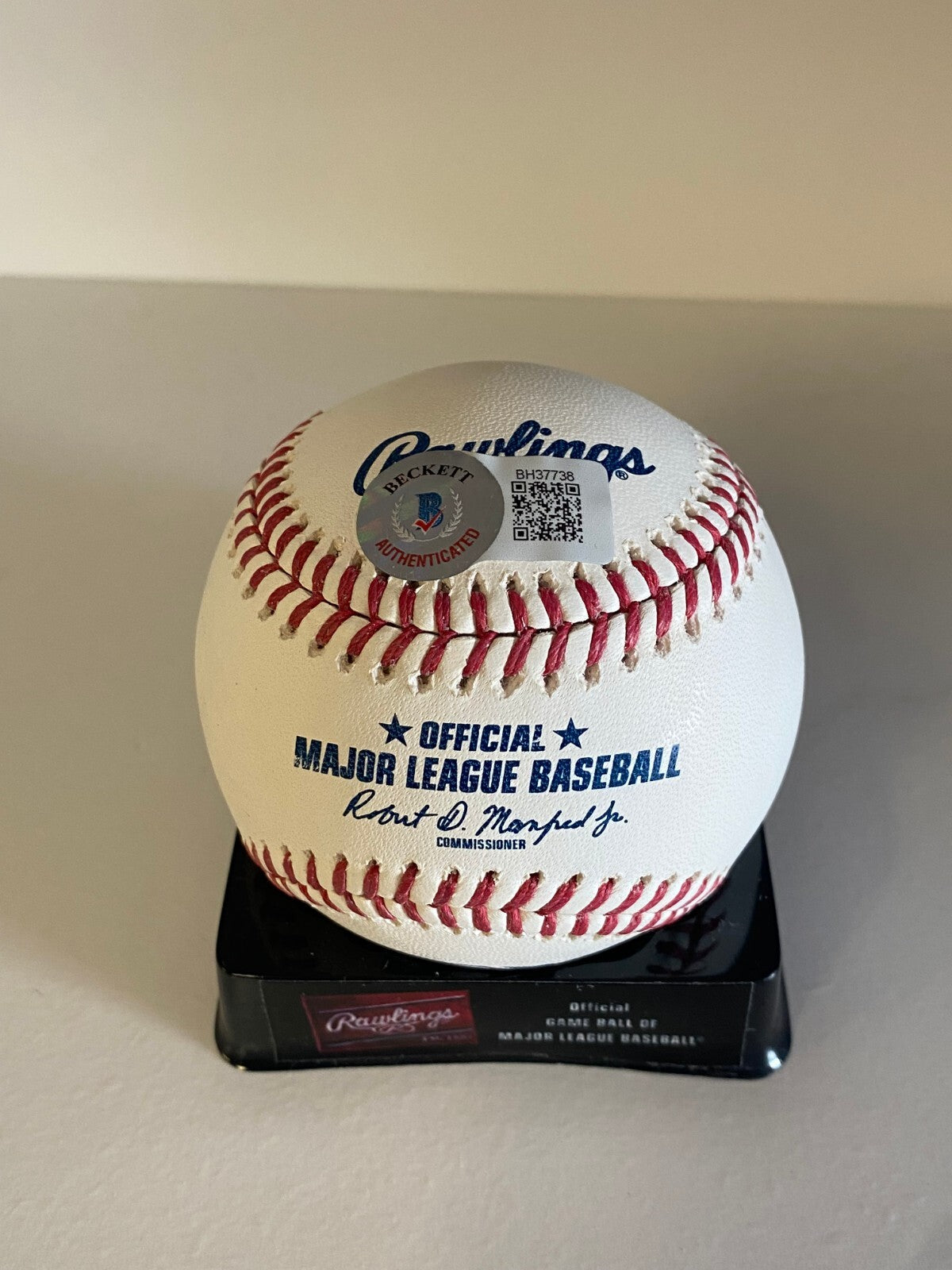 CAVAN BIGGIO TORONTO BLUE JAYS SIGNED AUTOGRAPHED M.L. BASEBALL BECKETT ***