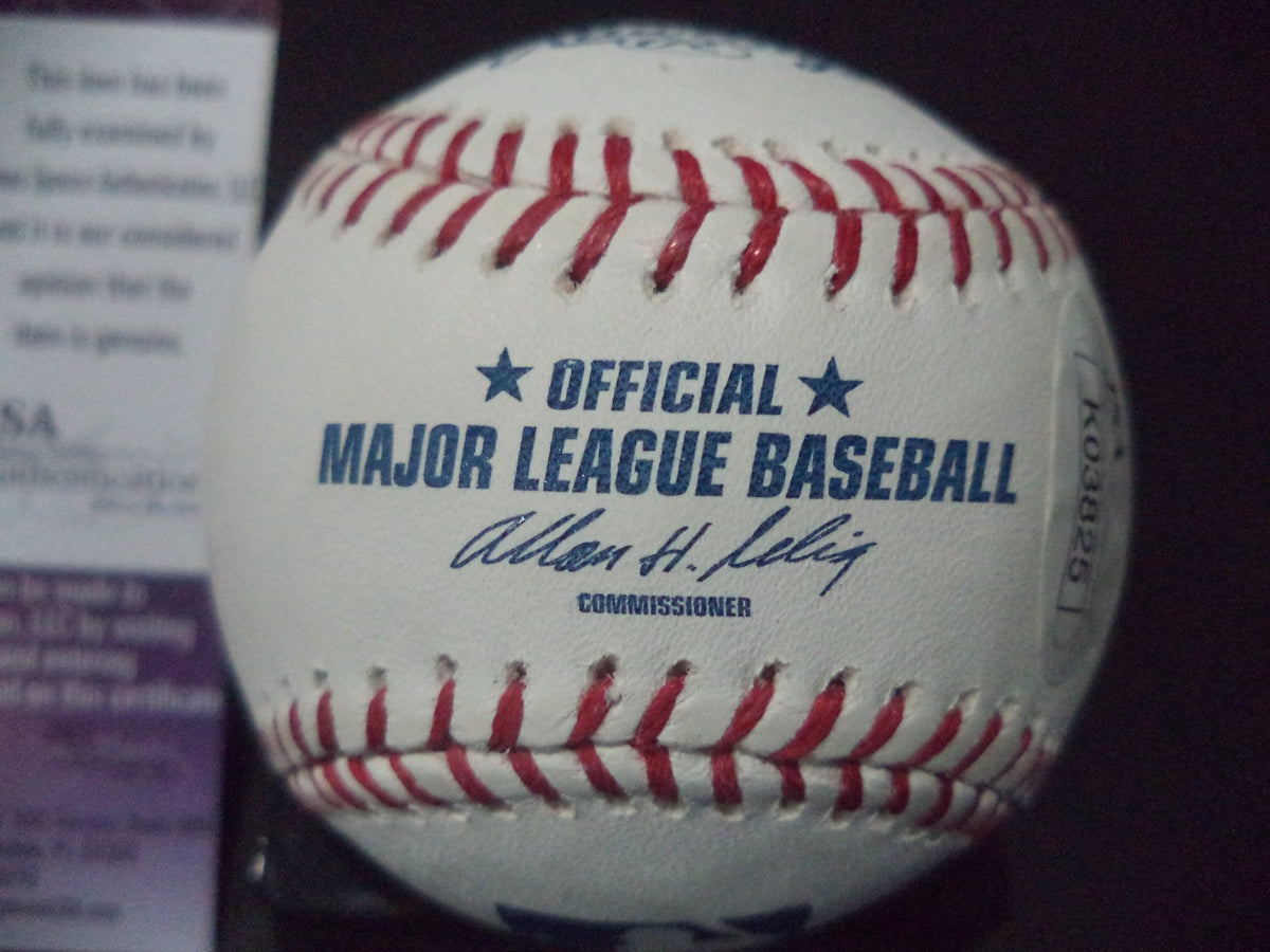JUSTIN UPTON SAN DIEGO PADRES SIGNED AUTOGRAPHED ROMLB BASEBALL JSA COA #G04927