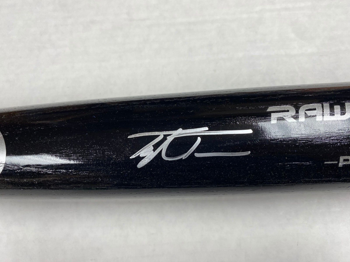 TAYLOR TRAMMELL SEATTLE MARINERS SIGNED AUTOGRAPHED RAWLINGS PRO BLACK BAT JSA