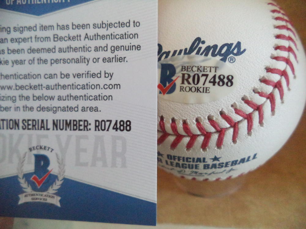 BLAKE RUTHERFORD WHITE SOX ROOKIE YEAR SIGNED AUTO ML BASEBALL BECKETT R07488
