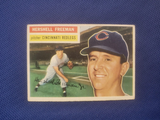 1956 TOPPS HERSHELL FREEMAN CINCINNATI REDS #242 CARD VINTAGE SET-BREAK