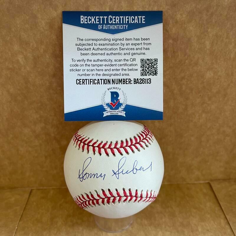 SONNY SIEBERT ST. LOUIS CARDINALS SIGNED VINTAGE N.L. BASEBALL BAS BA26113