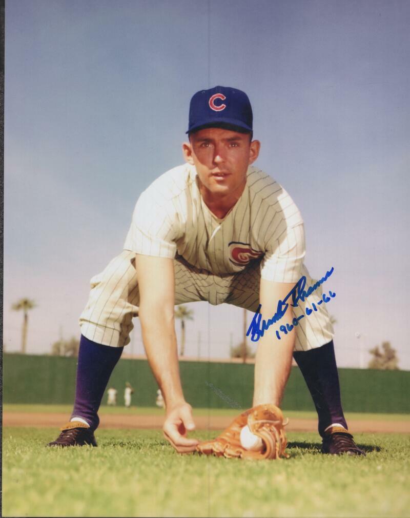 FRANK THOMAS CUBS 1960-61-66  SIGNED AUTOGRAPHED 8X10 PHOTO W/ COA