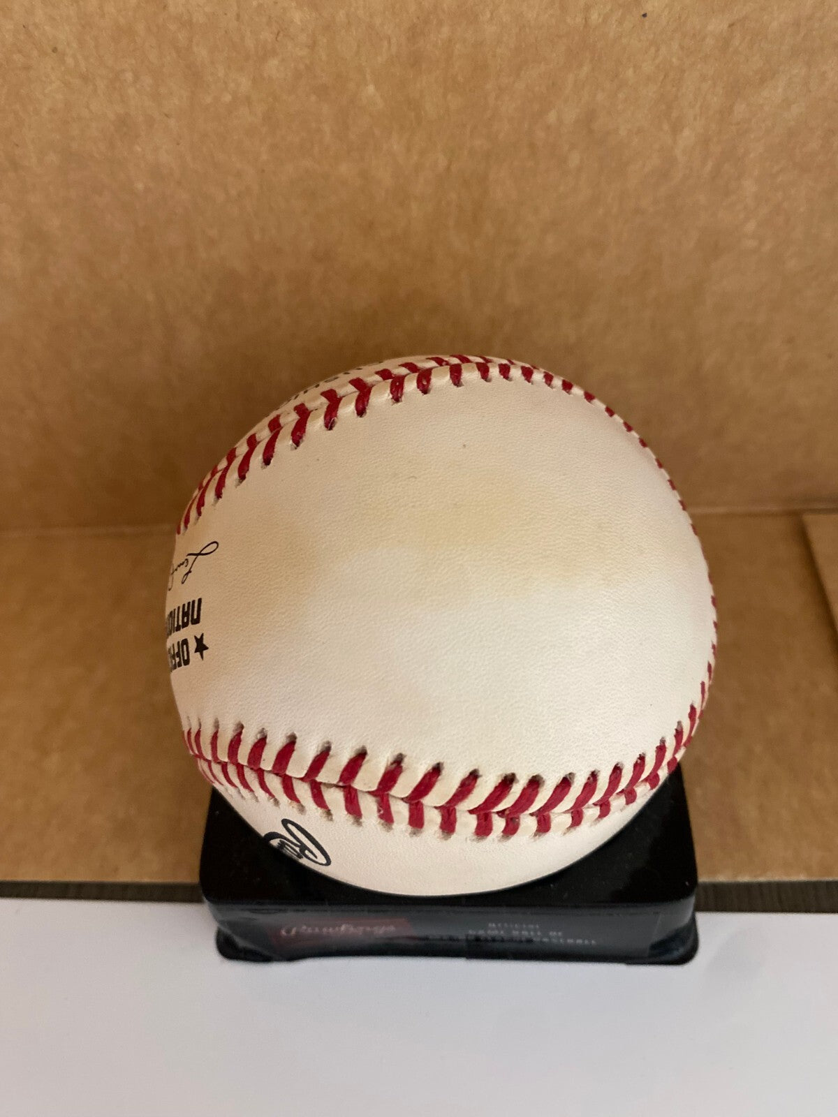 HANK AARON MILWAUKEE BRAVES SIGNED AUTOGRAPHED N.L. BASEBALL MOUNTED MEMORIES