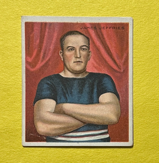 1910 T-218 CHAMPIONS JAMES J. JEFFRIES BOXING CARD
