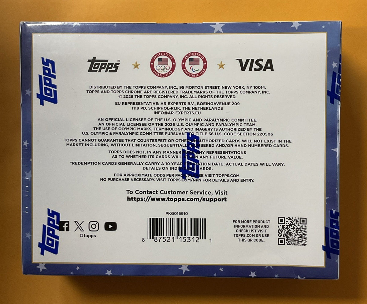 2026 Topps Chrome U.S. Olympics Hobby Box Factory Sealed