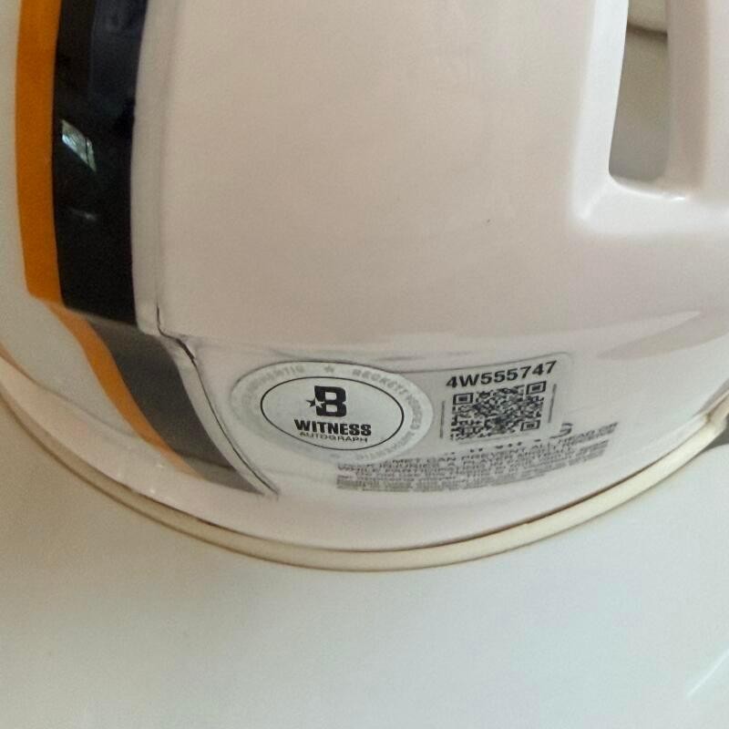 A.J. DUHE LSU SIGNED AUTOGRAPHED MINI HELMET BECKETT