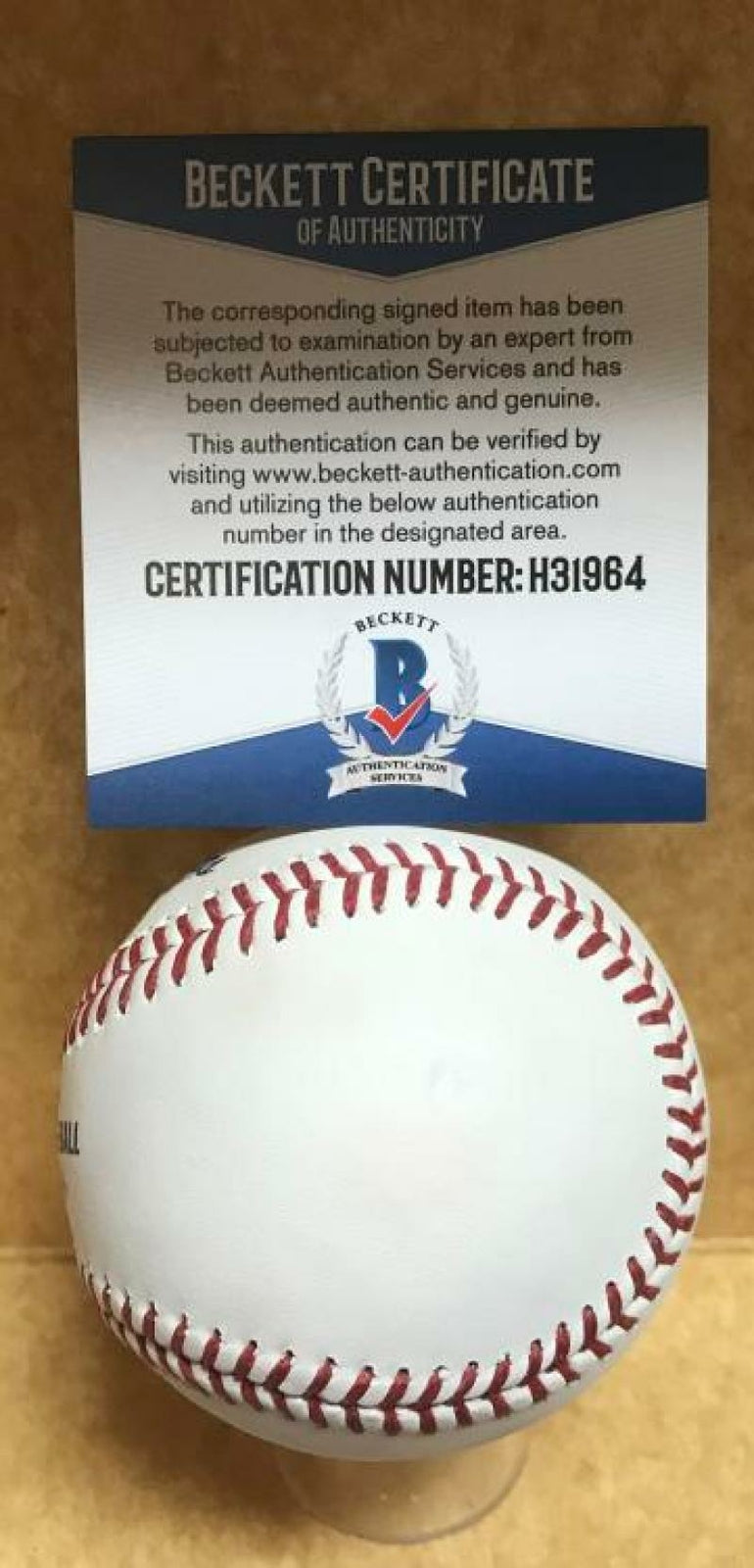 IAN DESMOND COLORADO ROCKIES SIGNED AUTOGRAPHED M.L. BASEBALL BECKETT H31964