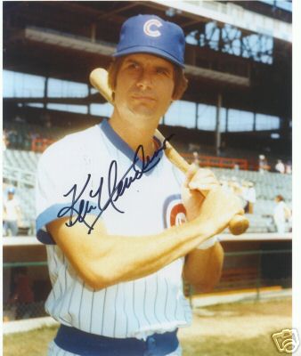 KEN HENDERSON CHICAGO CUBS SIGNED 8X10 PHOTO W/COA