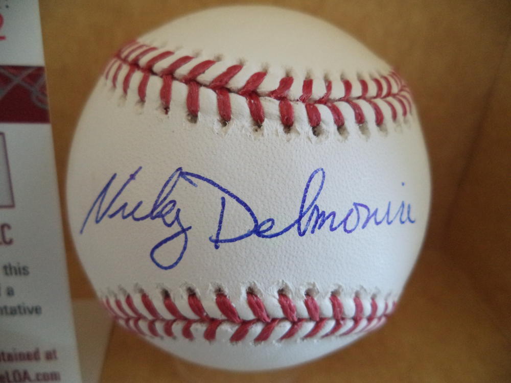 NICKY DELMONICO CHICAGO WHITE SOX SIGNED AUTOGRAPH ML BASEBALL JSA WP970482