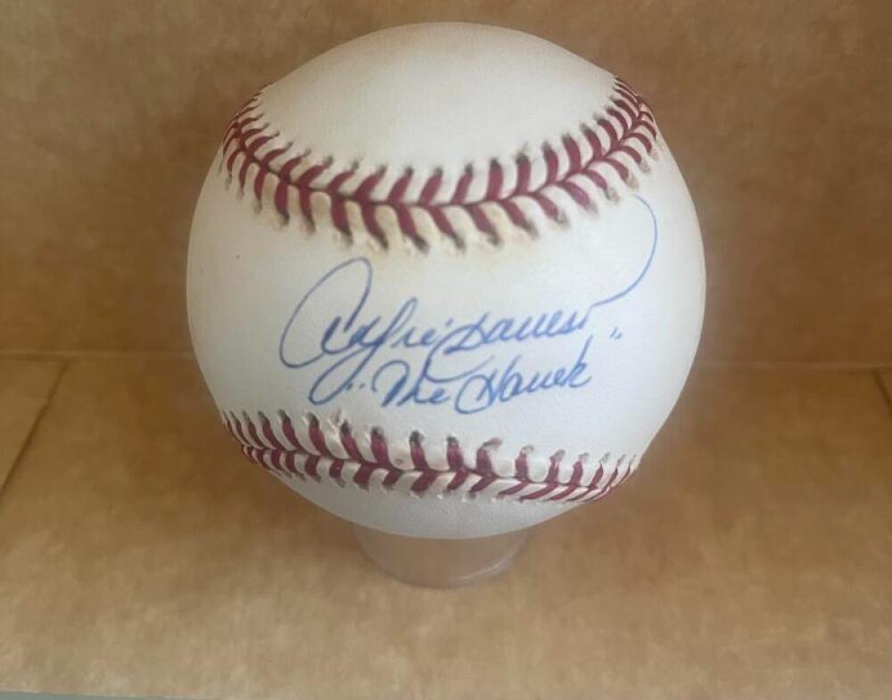 ANDRE DAWSON THE HAWK SIGNED AUTOGRAPHED N.L. BASEBALL BECKETT AUTH