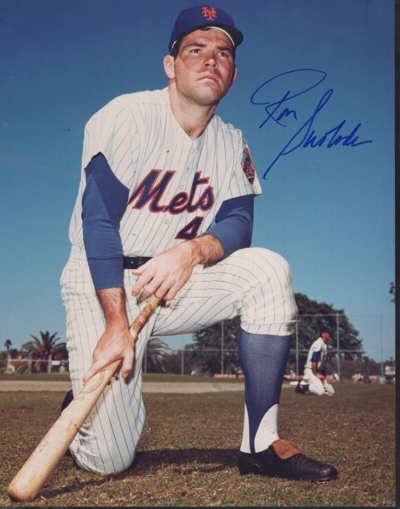 RON SWOBODA METS SIGNED AUTOGRAPHED 8X10 PHOTO W/ COA