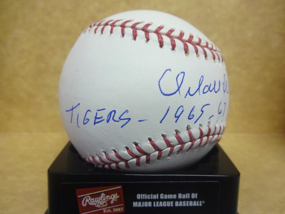 ORLANDO PENA TIGERS 1965-67 SIGNED M.L. BASEBALL W/COA