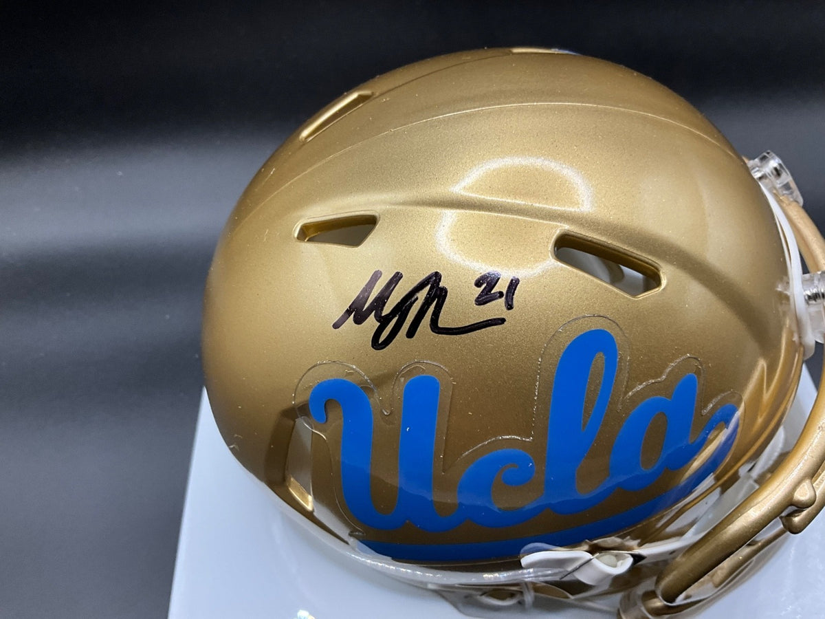 Maurice Jones -Drew signed UCLA Bruins mini helmet Beckett Auto Jaguars Legend