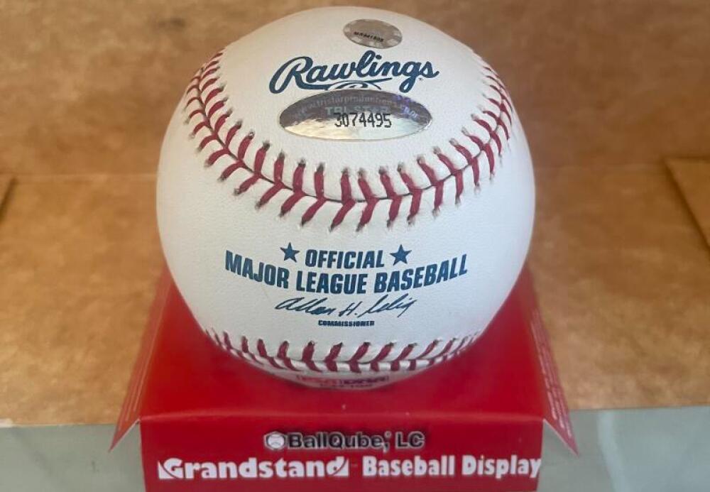 WHITEY FORD YANKEES SIGNED AUTOGRAPHED M.L. BASEBALL TRI STAR PSA 