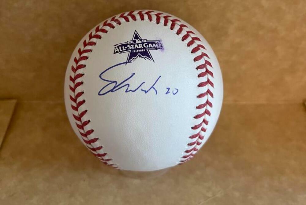 JARED WALSH ANGELS SIGNED 2021 RARE ALL STAR GAME BASEBALL BECKETT HOLOGRAM