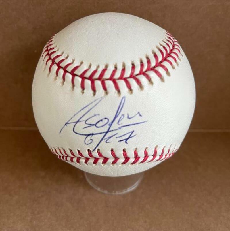 ALAY SOLER NEW YORK METS/CUBA SIGNED AUTO M.L. BASEBALL BECKETT Z515213