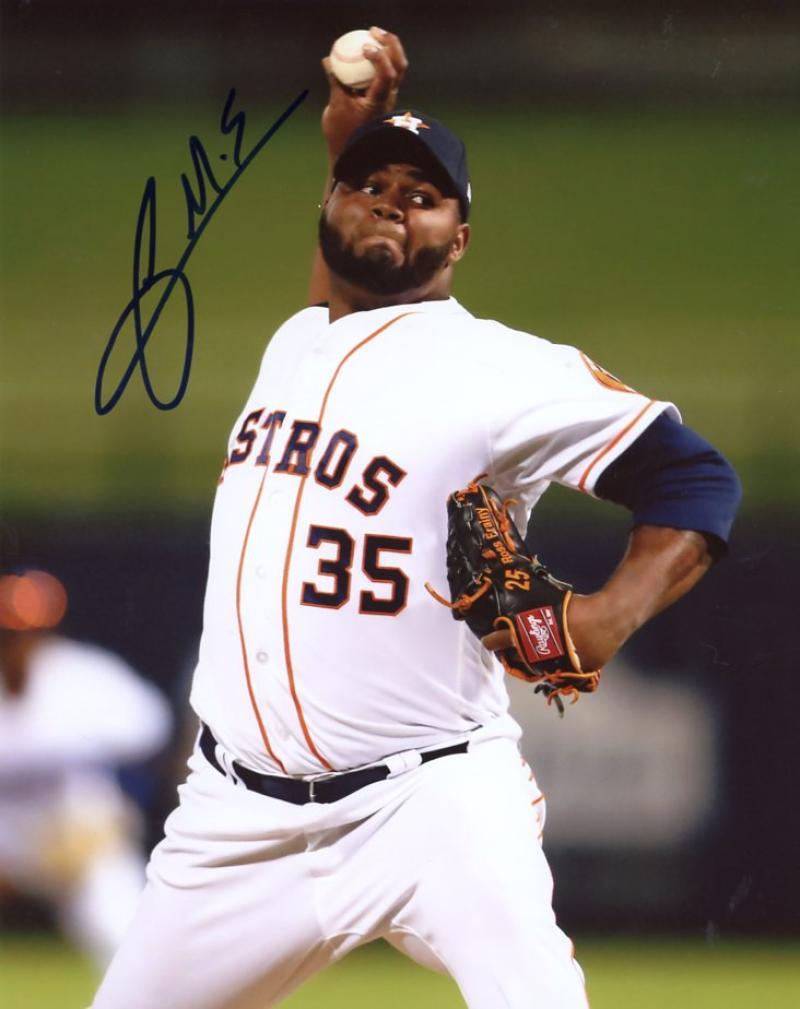 FRANCIS MARTIS HOUSTON ASTROS SIGNED AUTOGRAPHED #35 8X10 PHOTO W/COA