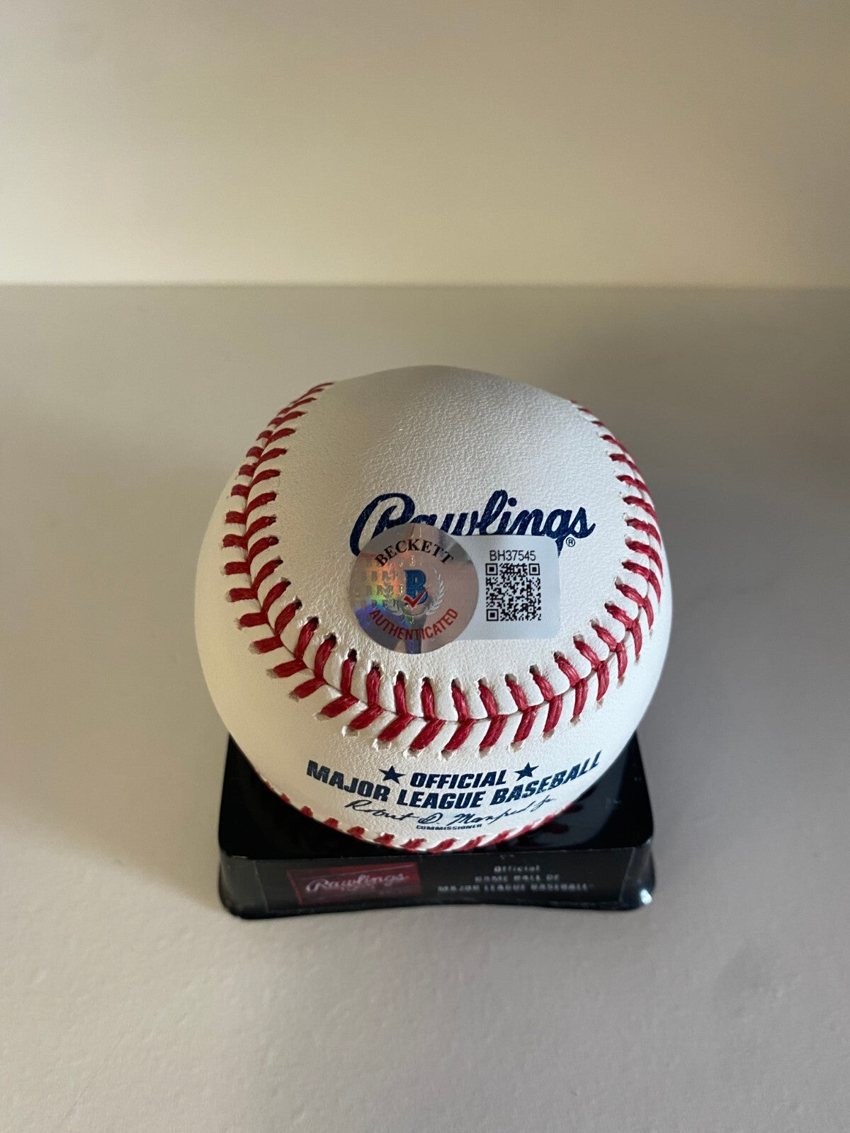 KURT BEVACQUA MLB DEBUT 6/22/71 SIGNED AUTOGRAPHED M.L. BASEBALL BECKETT