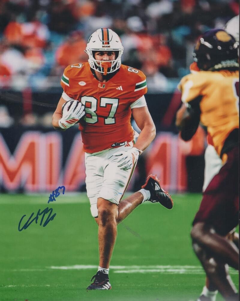 ALEX BAUMAN MIAMI HURRICANES SIGNED AUTOGRAPHED 8X10 PHOTO W/ COA