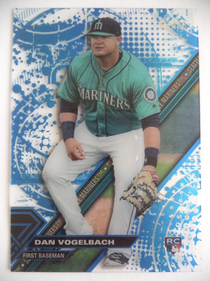 DAN VOGELBACH SEATTLE MARINERS 2017 TOPPS HIGH TEK ROOKIE CARD 62/75