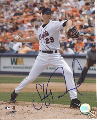 STEVE TRACHSEL NEW YORK METS SIGNED 8X10 PHOTO W/COA