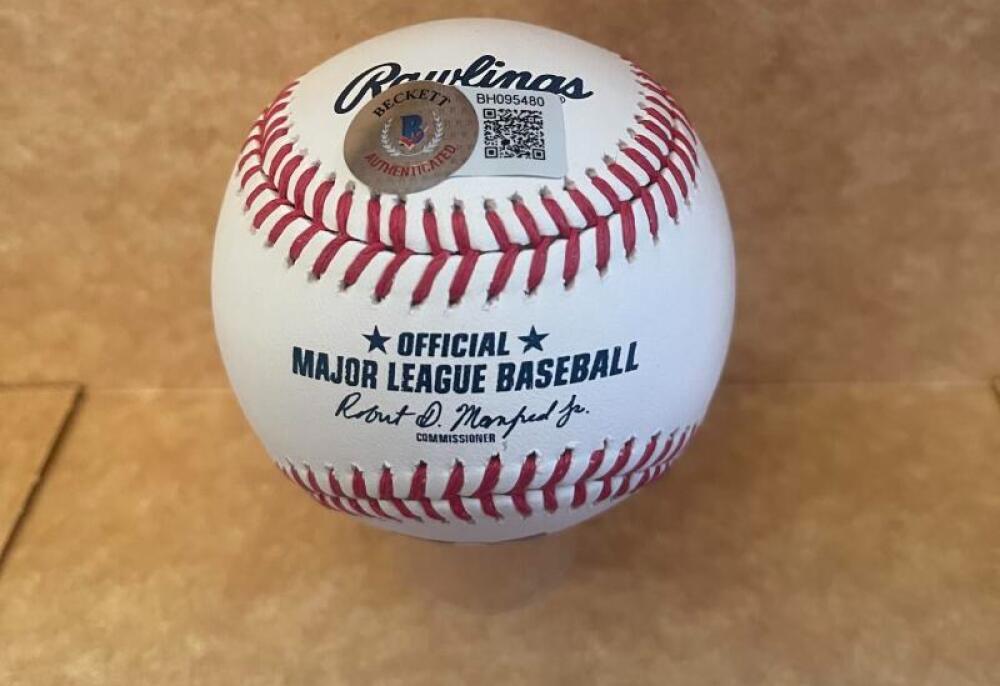 DAVE RIGHETTI 81 A.L. ROY SIGNED AUTOGRAPHED M.L. BASEBALL BECKETT AUTH