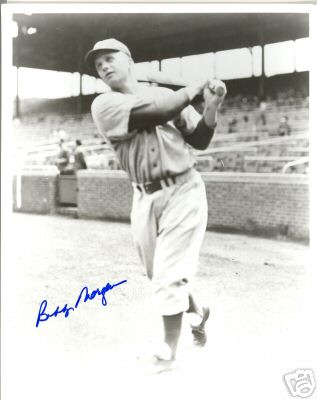 BOBBY MORGAN (BROOKLYN) DODGERS SIGNED 8X10 PHOTO W/COA