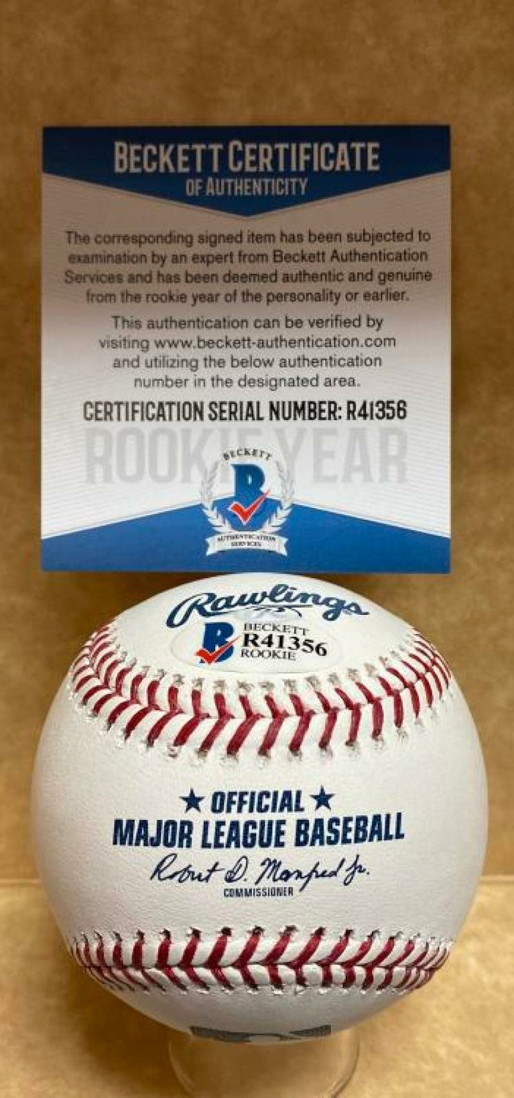 RONALDO HERNANDEZ TAMPA BAY RAYS ROOKIE YEAR SIGNED M.L. BASEBALL BECKETT R41356