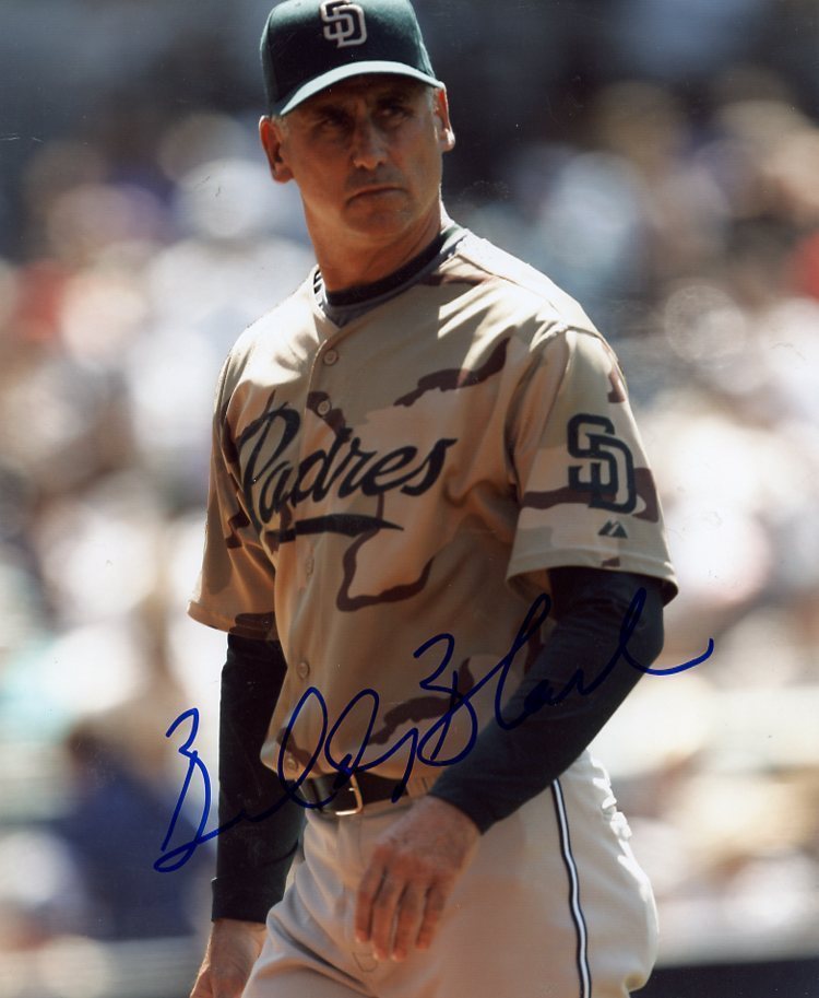 BUD BLACK SAN DIEGO PADRES SIGNED AUTOGRAPHED 8X10 PHOTO W/COA