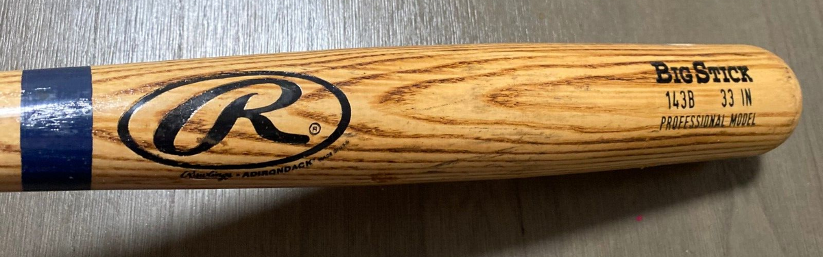 GAME PLAYED RAWLINGS BIG STICK 143B 33 IN USED BASEBALL BAT
