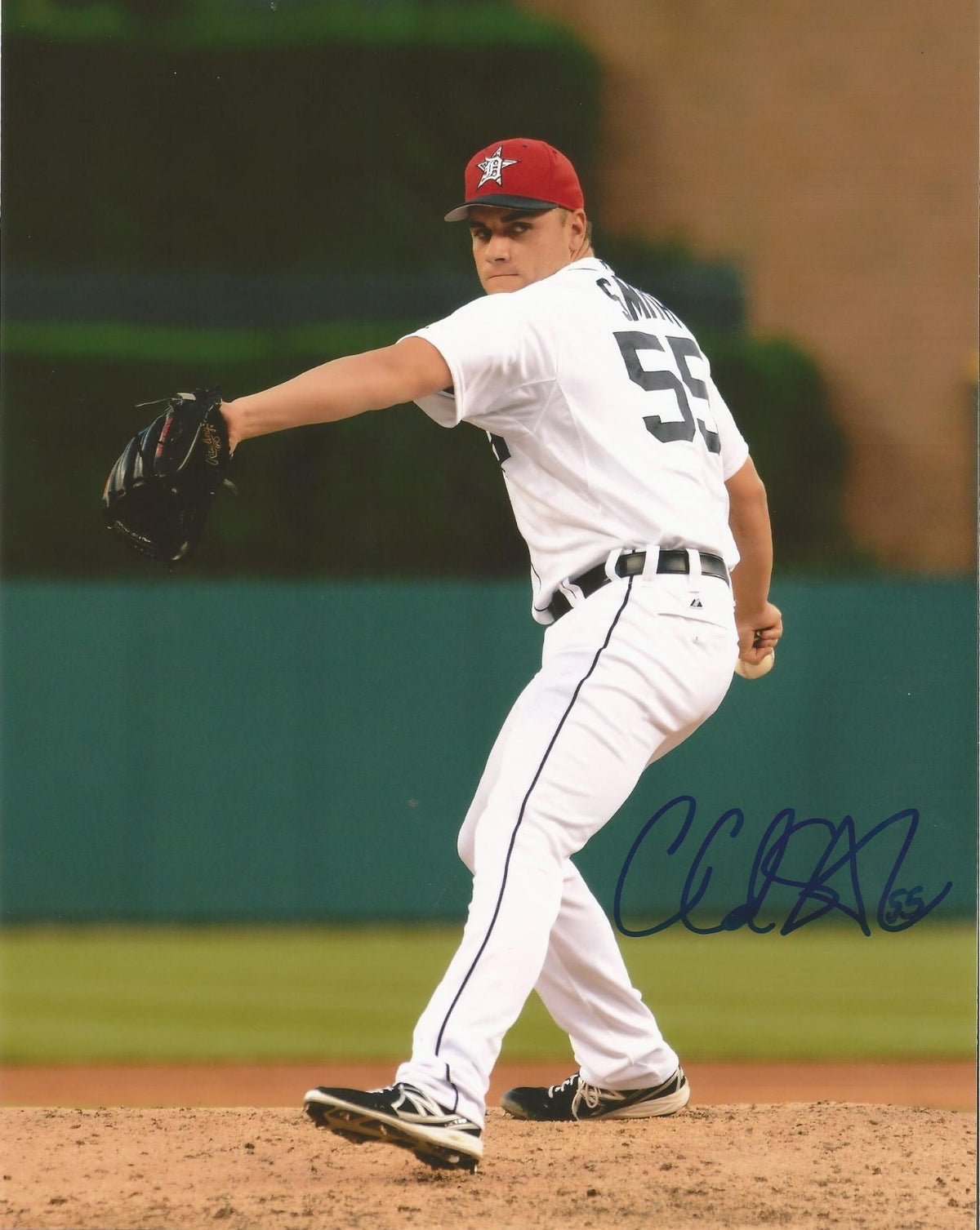CHAD SMITH DETROIT TIGERS AUTOGRAPHED SIGNED 8X10 PHOTO W/COA