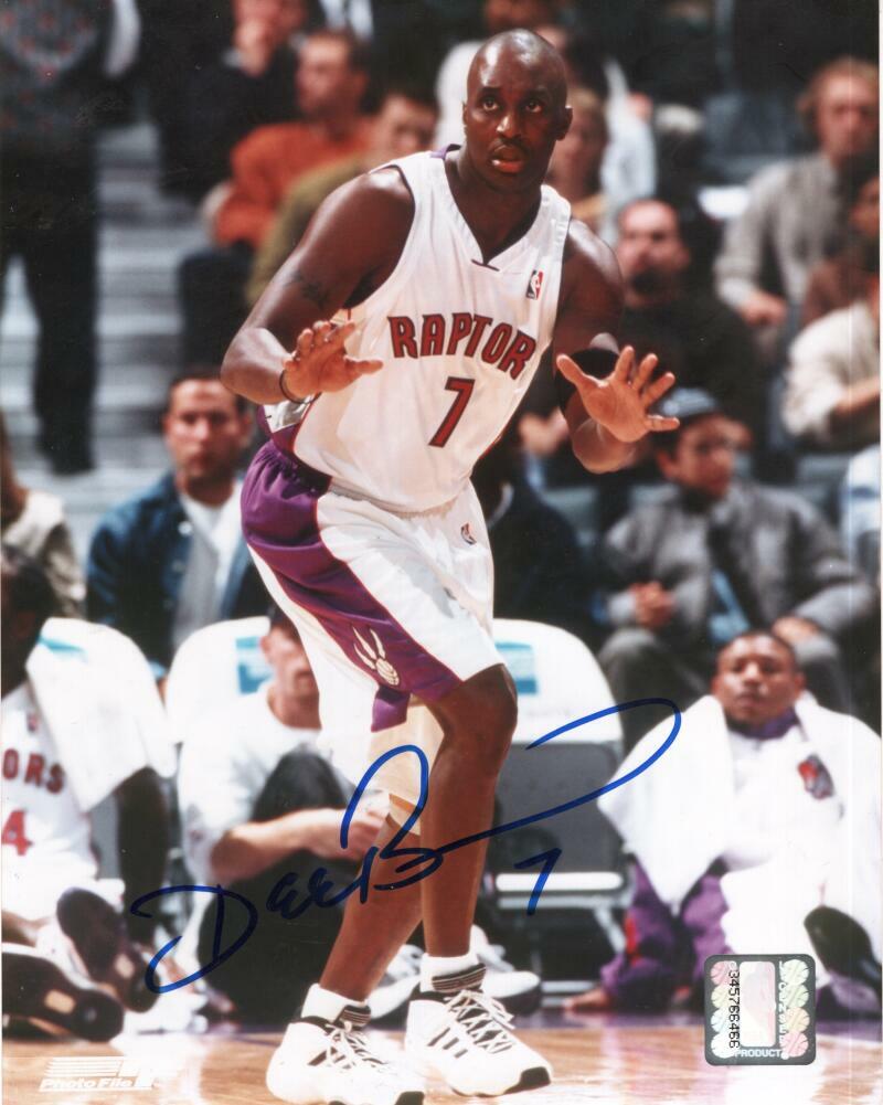 DEE BROWN TORONTO RAPTORS SIGNED AUTOGRAPHED 8X10 PHOTO W/ COA