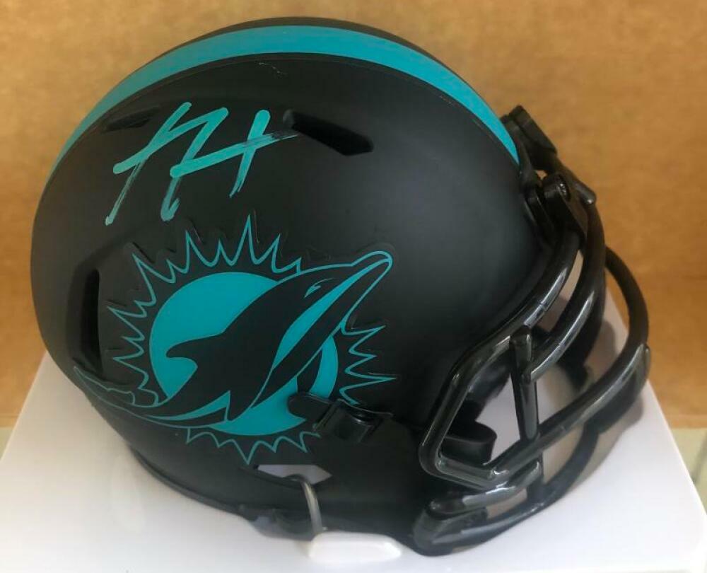 XAVIEN HOWARD MIAMI DOLPHINS SIGNED  ECLIPSE MINI HELMET JSA WIT261674