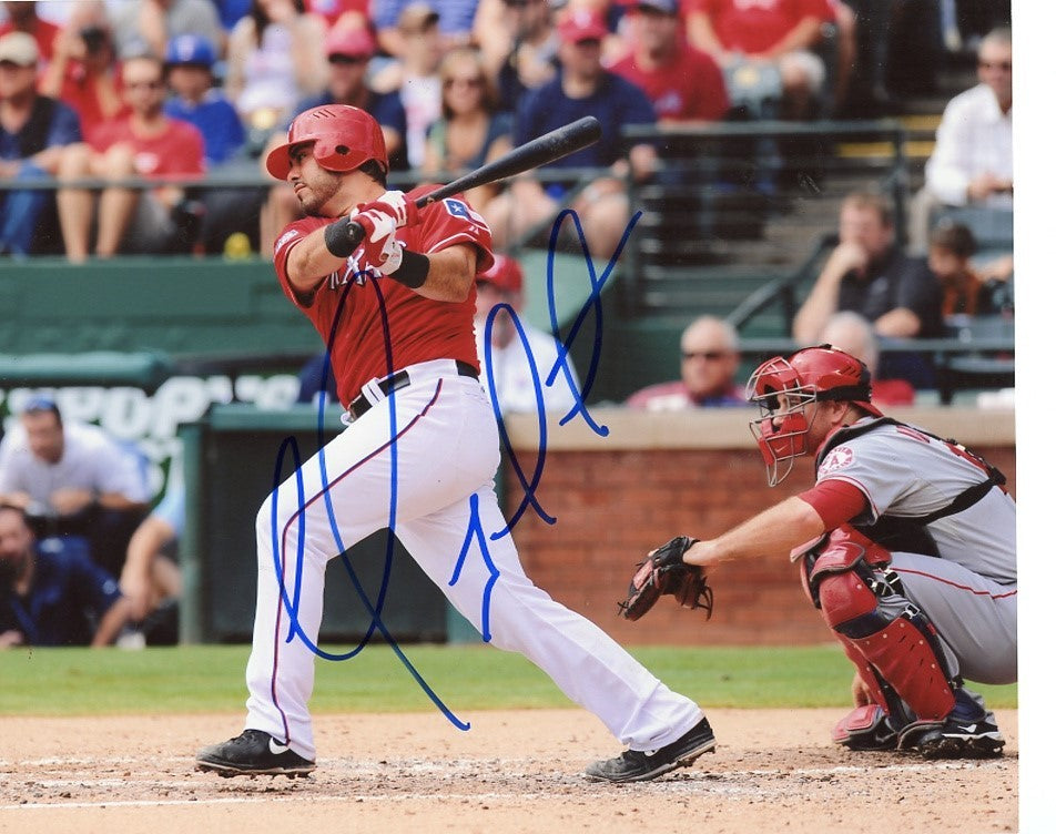  GEOVANNY  SOTO    TEXAS RANGERS   SIGNED  AUTO  8X10 PHOTO  W/ COA 