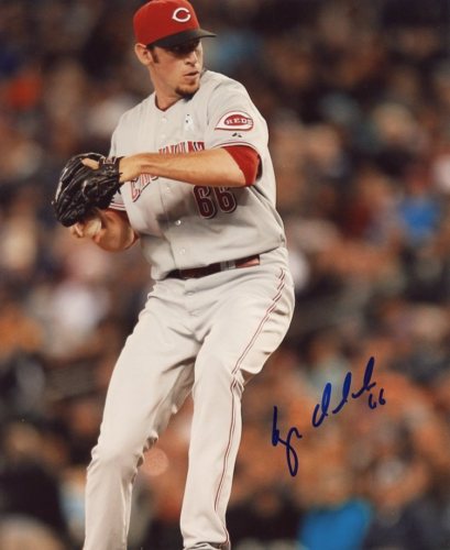 LOGAN ONDRUSEK CINCINNATI REDS SIGNED 8X10 PHOTO W/COA