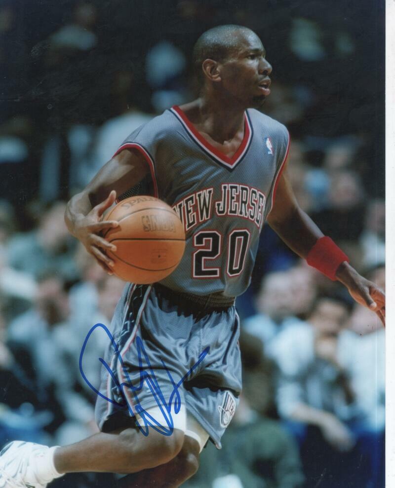 DOUG OVERTON   NEW JERSEY NETS  SIGNED AUTOGRAPHED 8X10 PHOTO W/ COA