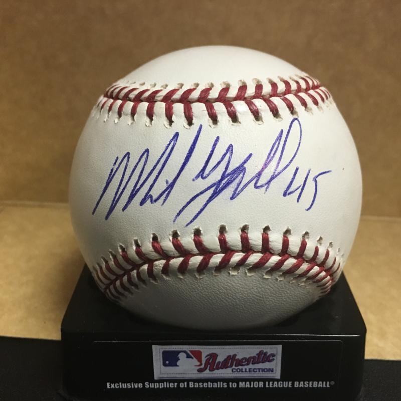 MIKE GALLO HOUSTON ASTROS M.L. SIGNED BASEBALL W/COA