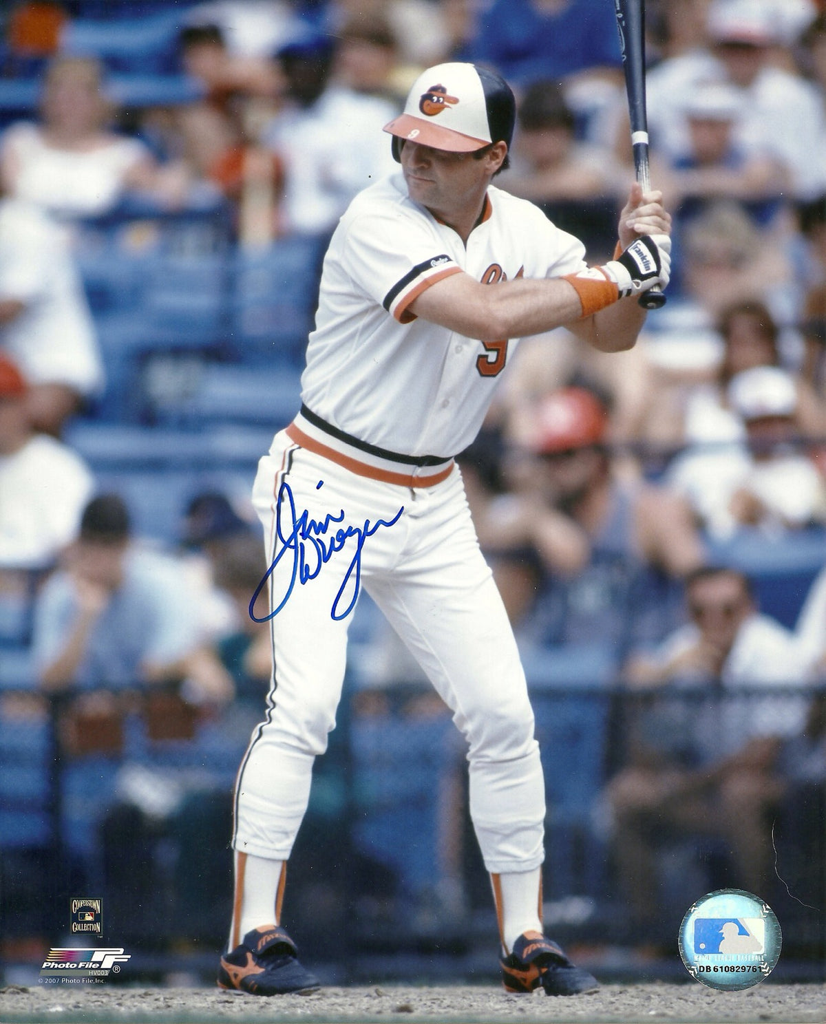 JIM DWYER BALTIMORE ORIOLES SIGNED AUTOGRAPHED 8x10 PHOTO W/COA