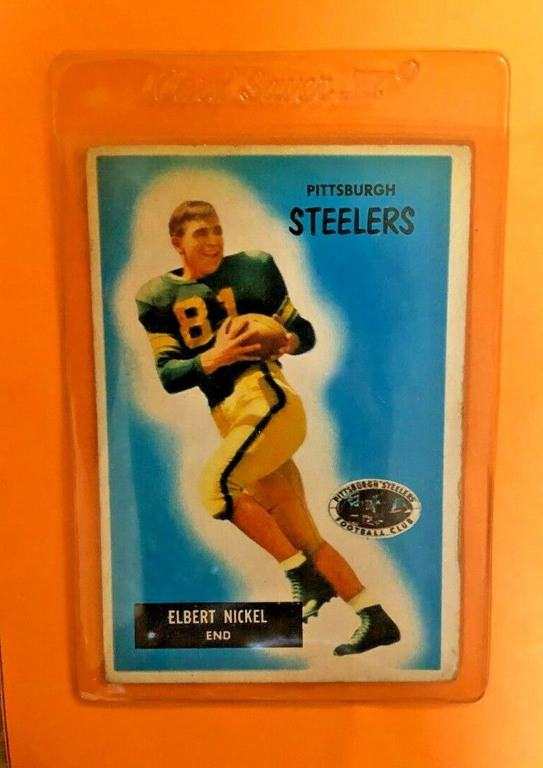 1955 BOWMAN ELBERT NICKEL #124 PITTSBURGH STEELERS 