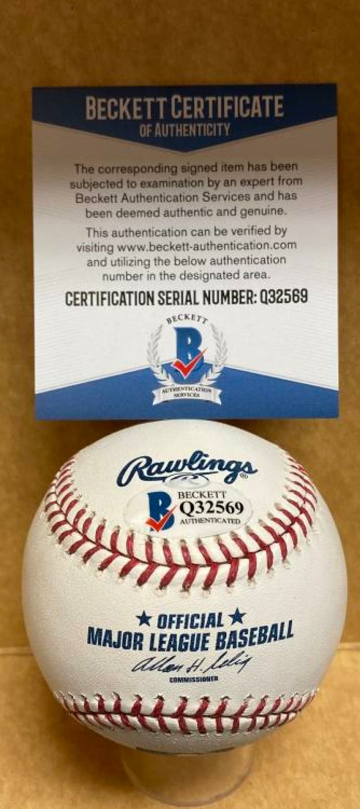 JOE ASTROTH PHILADELPHIA ATHLETICS SIGNED AUTO M.L. BASEBALL BECKETT Q32569