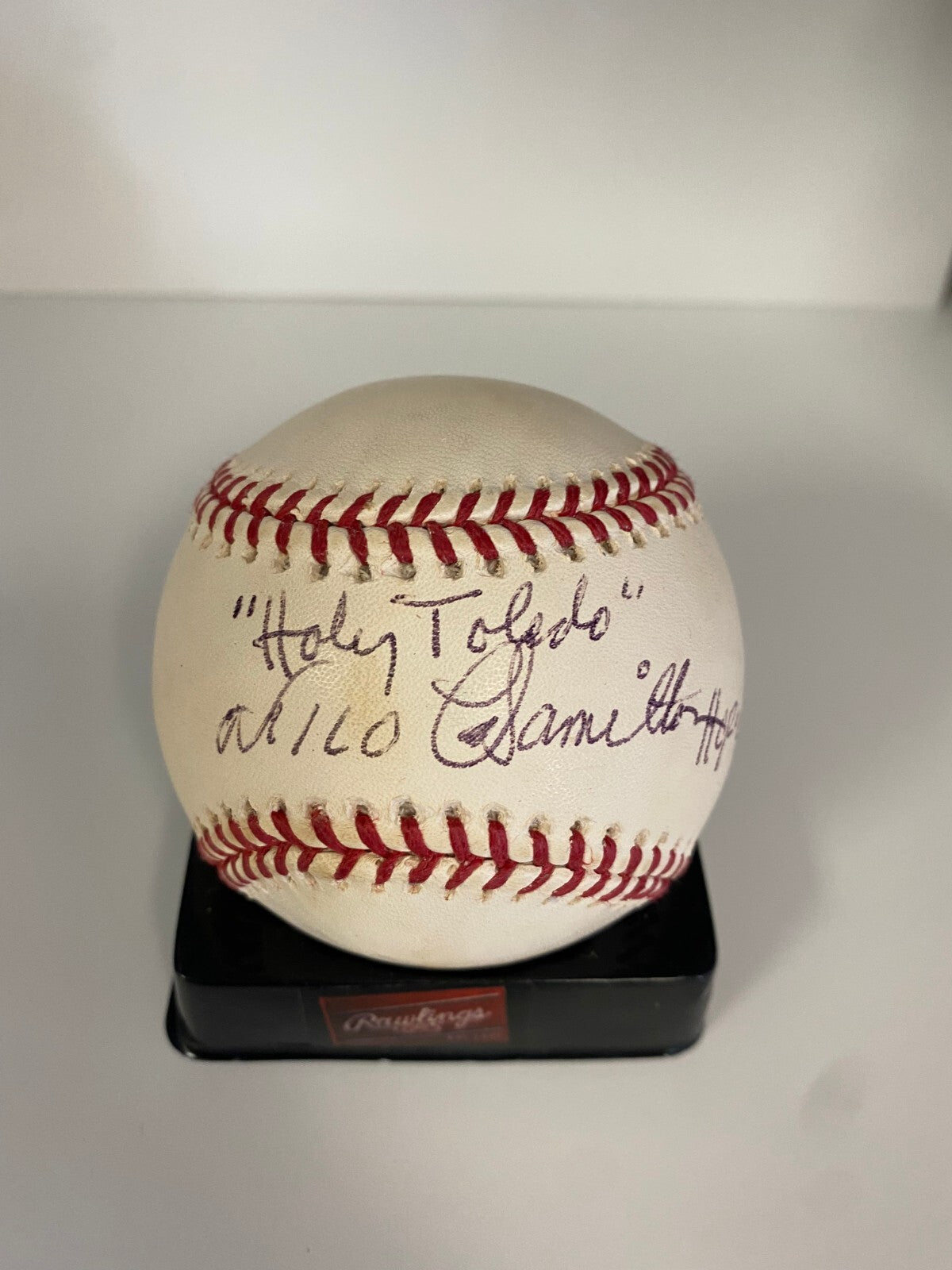 MILO HAMILTON "HOLY TOLEDO" HOF 92 SIGNED AUTOGRAPHED M.L. BASEBALL JSA AUTH
