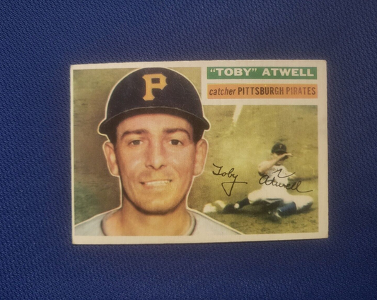 1956 TOPPS TOBY ATWELL PITTSBURGH PIRATES #232 CARD VINTAGE SET-BREAK