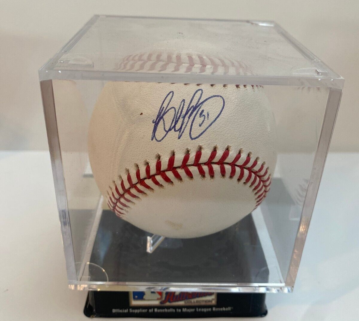 BRAD PENNY FLORIDA MARLINS SIGNED AUTOGRAPHED M.L. BASEBALL W/COA W/CUBE