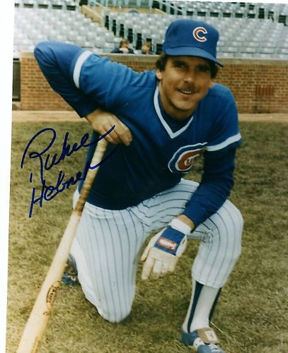 RICHIE HEBNER   CHICAGO  CUBS  SIGNED  8X10 PHOTO
