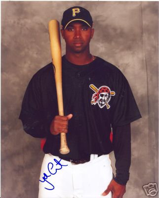 YURENDEL DECASTER PITTSBURGH PIRATES SIGNED 8X10 PHOTO